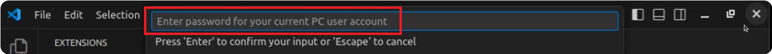 Enter password